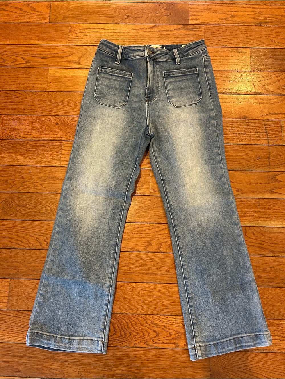 NEW Freckled Poppy Risen Jeans Denim Flare Bell Bottom Blue Women's Size 9 29"